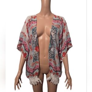 Full Tilt Multicolor Patterned Cardigan